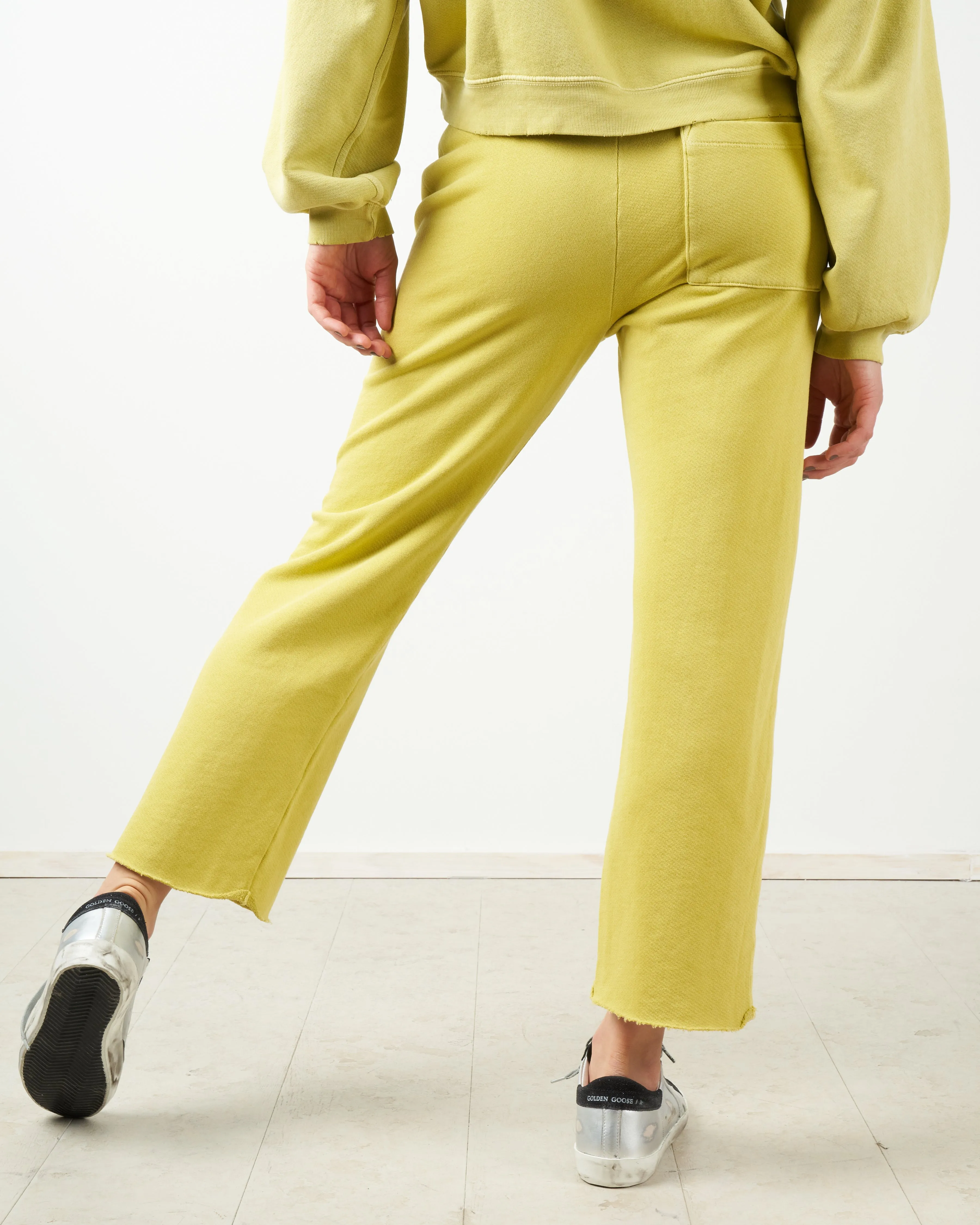 straight leg sweatpant - citronella