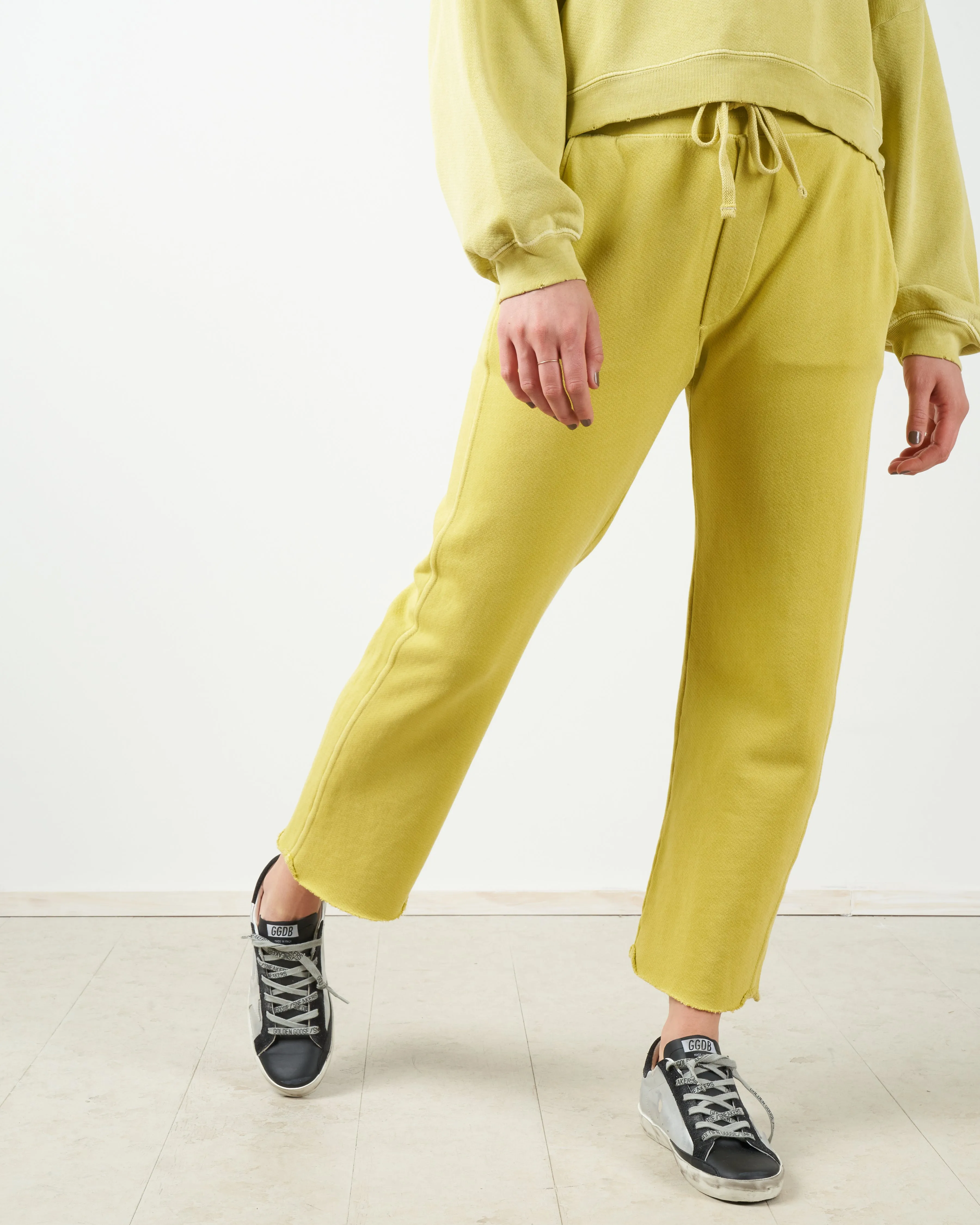 straight leg sweatpant - citronella