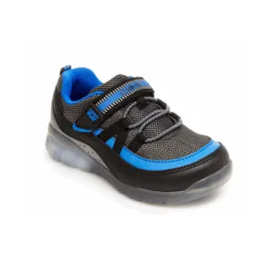 Stride Rite Made2Play® Light-Up Burst Sneaker - Black/Blue