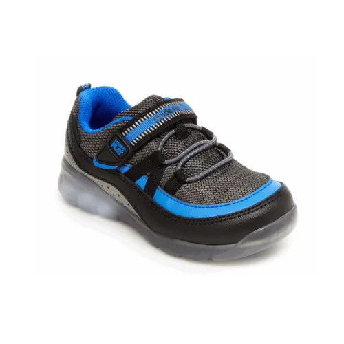 Stride Rite Made2Play® Light-Up Burst Sneaker - Black/Blue