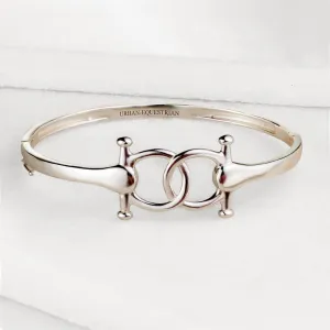 Talisman - Stylized Horse Bit and Sterling Silver on Brass Bracelet