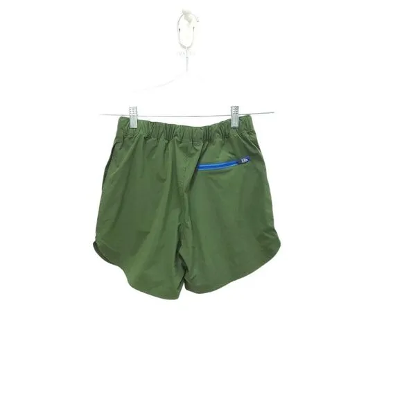 TOPO Designs Olive Green River Quick Dry Outdoor Trail Hiking Buckle Shorts