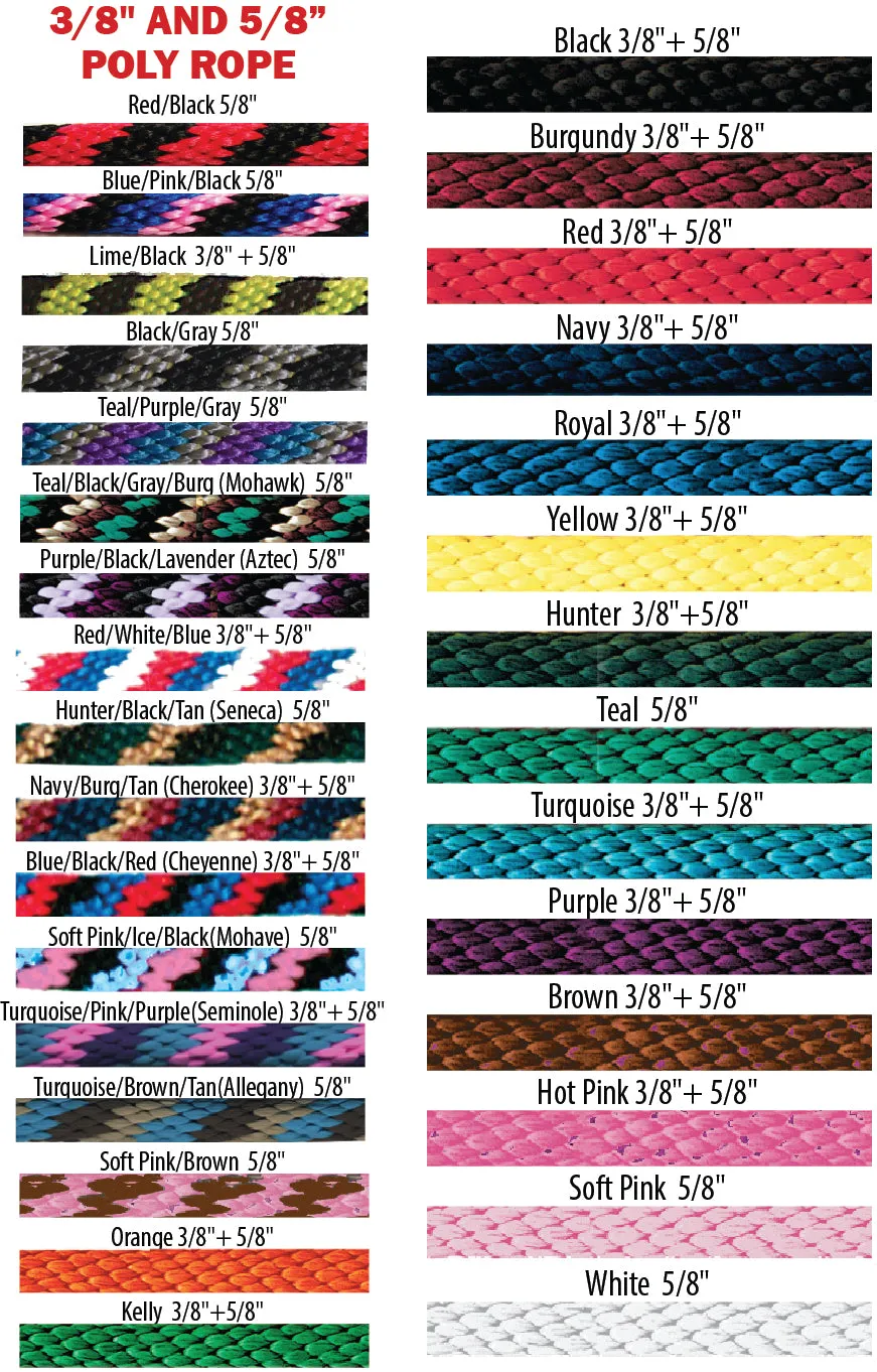 Triple E Poly Trail Rein with Scissor Snaps-10'