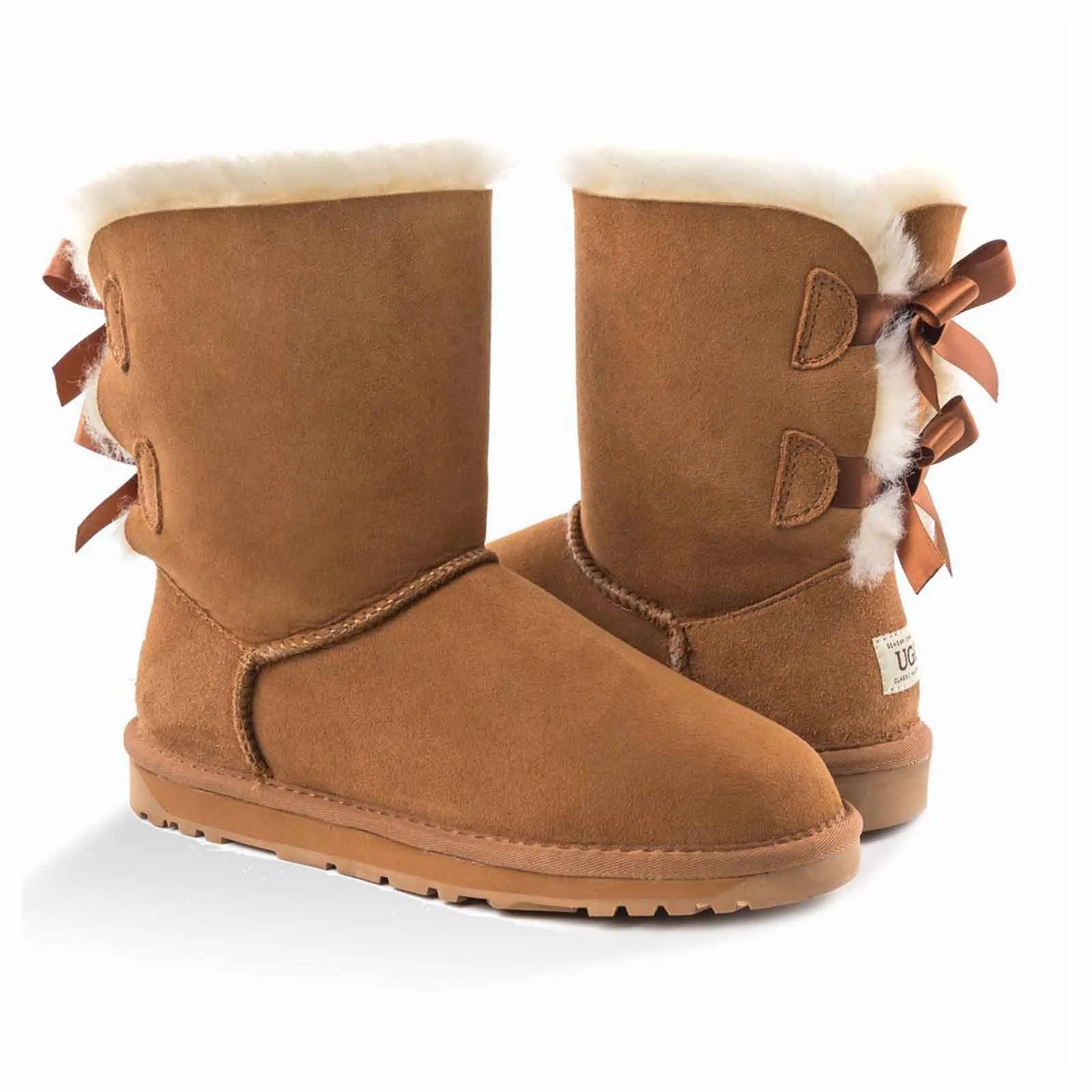 Ugg Boots Classic Bailey Bow Chestnut 37