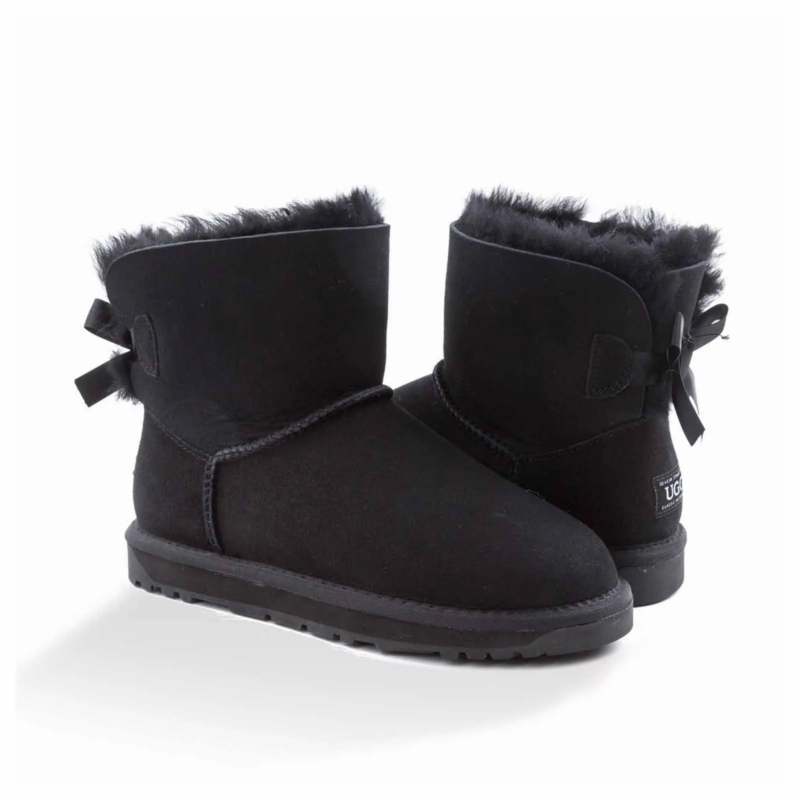 Ugg Boots Classic Mini Bailey Bow Black 39
