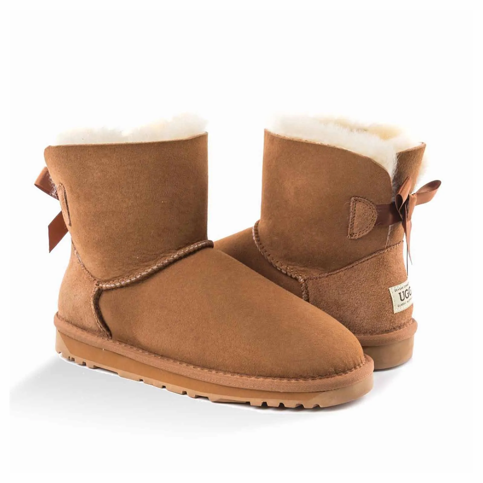 Ugg Boots Classic Mini Bailey Bow Chestnut 35