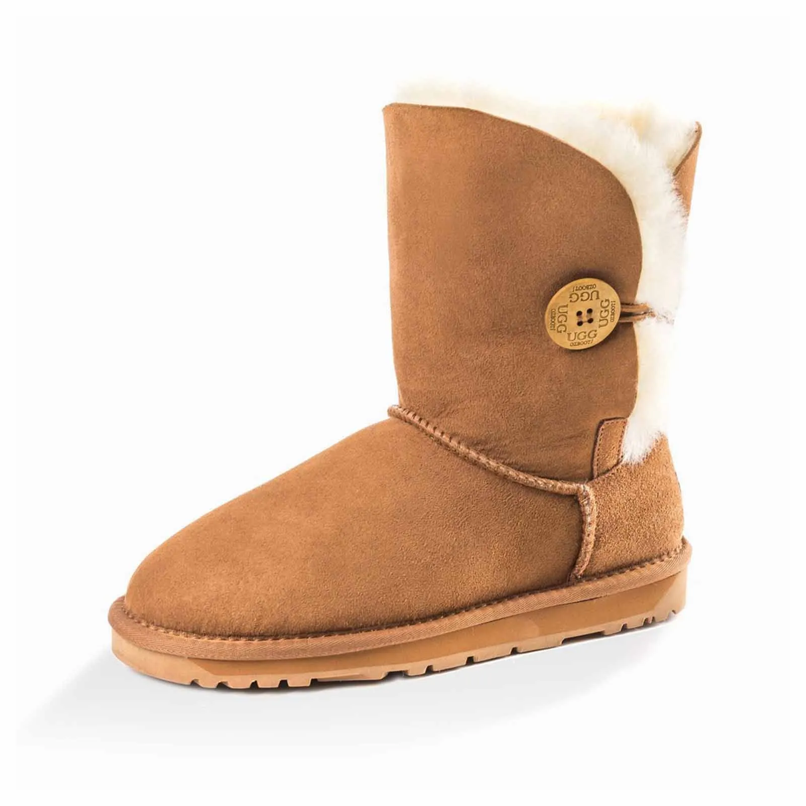 Ugg Boots Classic Short Button Chestnut 36