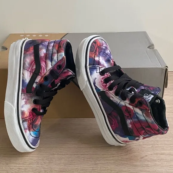 Vans Sk8 Hi Floral Toddler Kids Sneakers - SZ 11 C