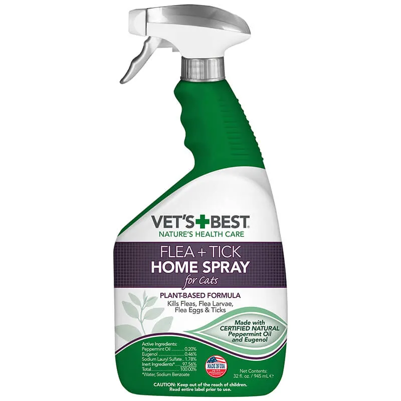 Vet's Best Flea & Tick Spray for Cats and Home