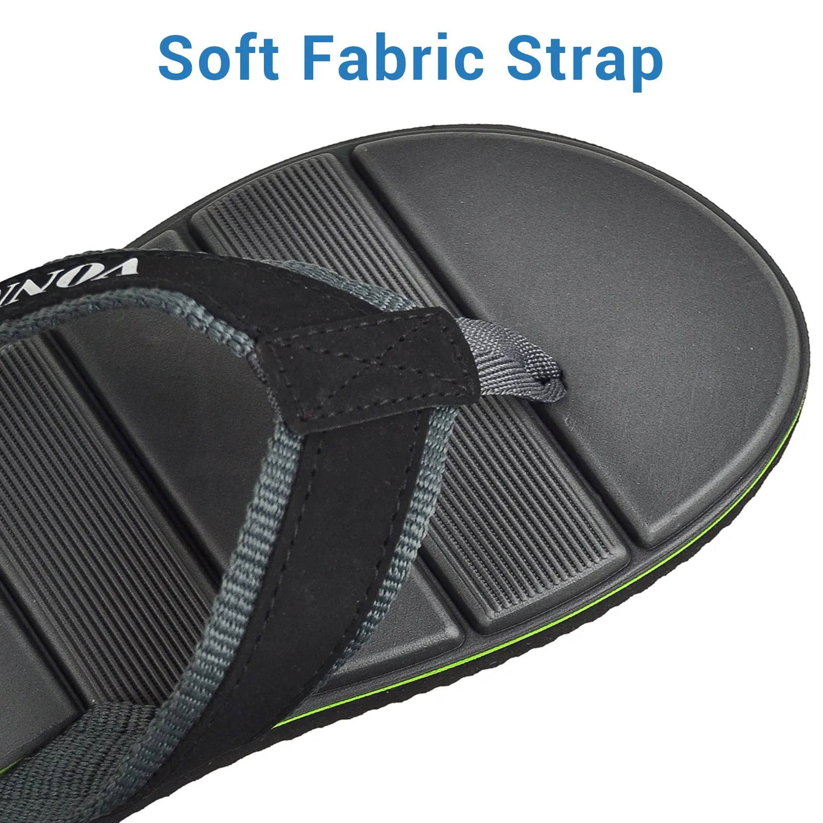 VONMAY Men's T Flip Flops Fabric Strap Thong Sandals Outdoor Slippers