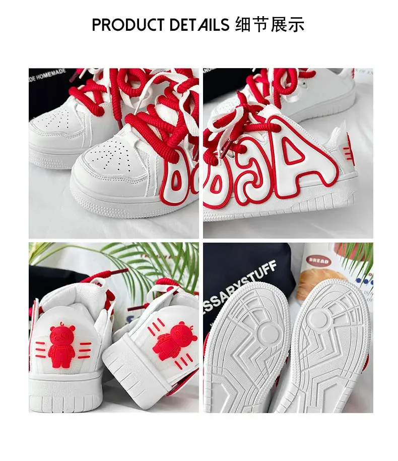 VougeVamp Unisex Skateboard Street Sneakers – High-Quality Hip-Hop Vulcanized Casual Shoes
