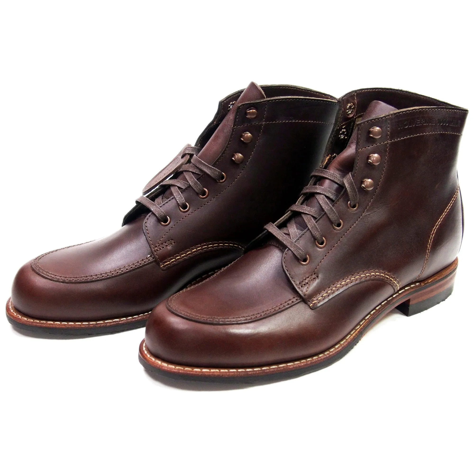 Wolverine Courtland 1000 Mile Boots - Brown - Made in USA