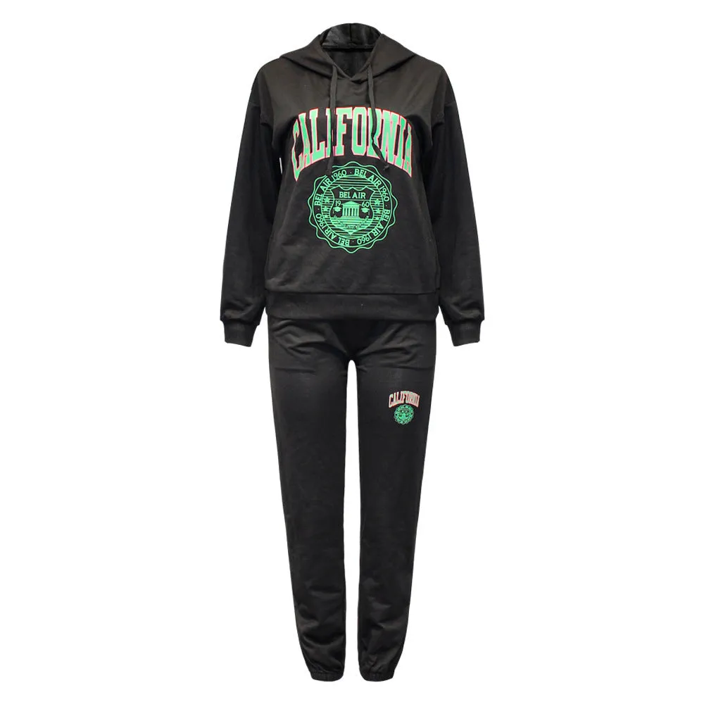 Women's Hooded Long-Sleeved Suit